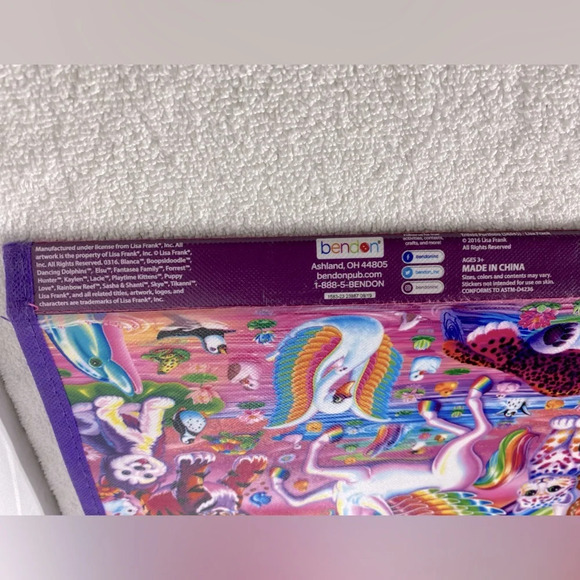 Vintage Lisa Frank  Tri Fold Portfolo With Handles - Picture 7 of 15